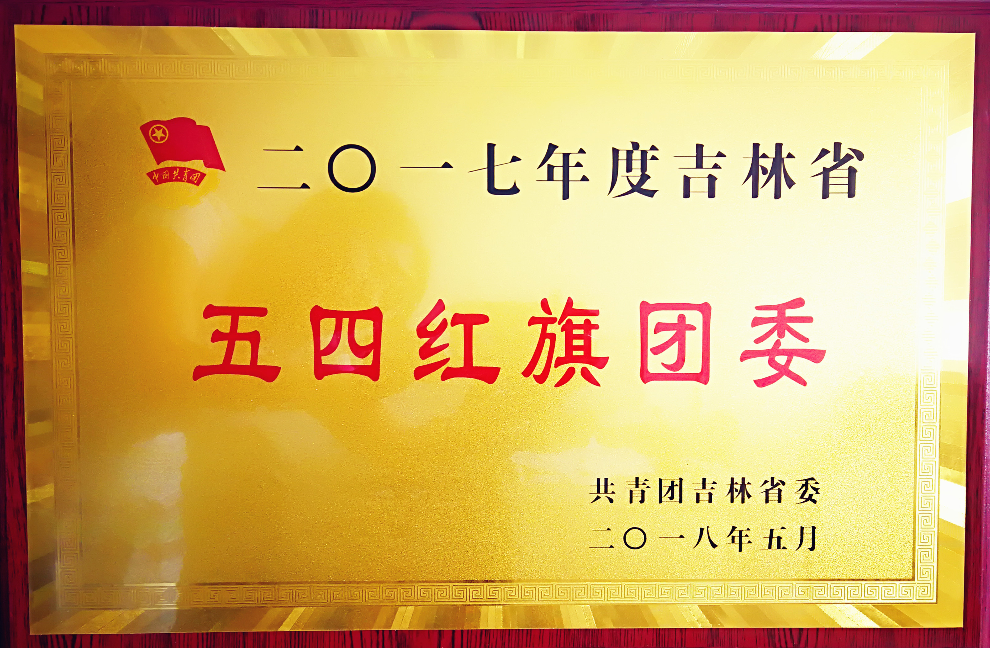 吉林省五四红旗团委荣誉